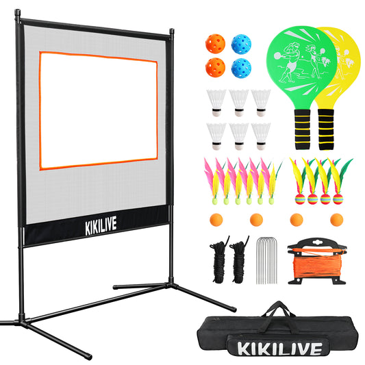 4-in-1 net set for badminton, ping pong, pickleball and shuttlecock