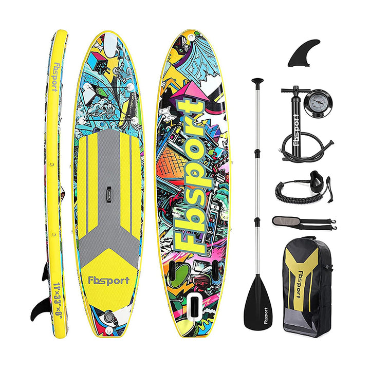 FB-sport paddle board graffiti series-yellow