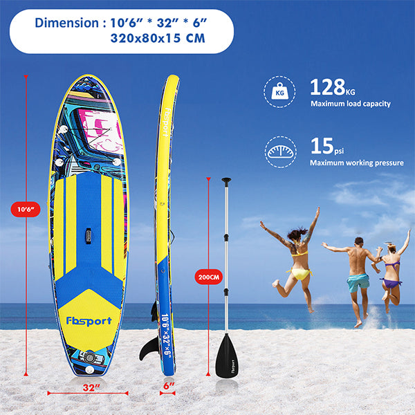 10'6 ISUP - Fbsport-Graffiti Series - Blue (Europe)Specification
